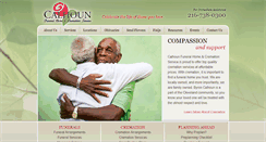 Desktop Screenshot of calhounfuneral.com